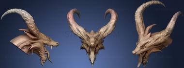 3D модель Голова Демона 7 (STL)